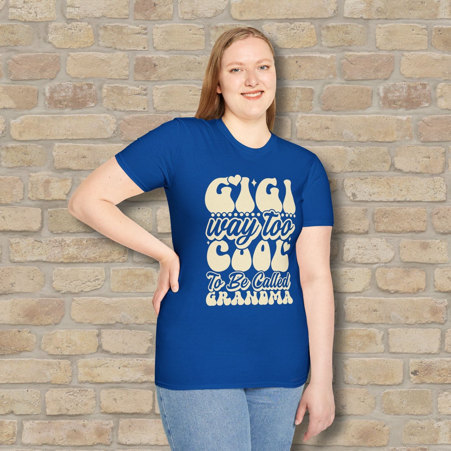 T-Shirt Gigi Tee – Way Too Cool to Be Called Grandma - Vibrant Styles