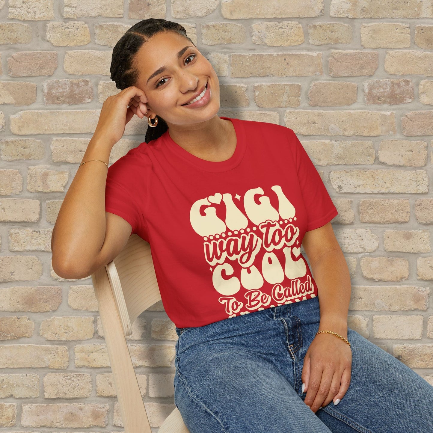 T-Shirt Gigi Tee – Way Too Cool to Be Called Grandma - Vibrant Styles