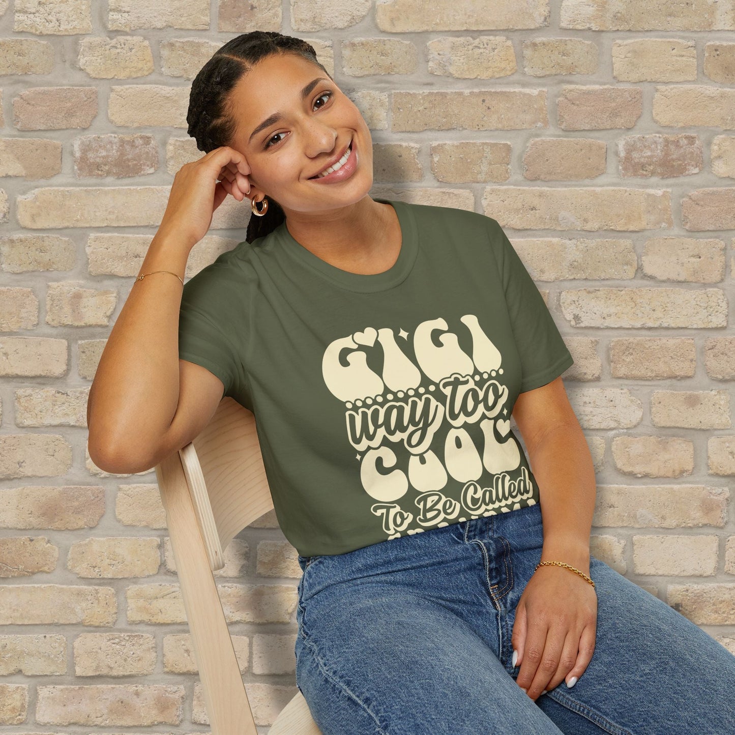 T-Shirt Gigi Tee – Way Too Cool to Be Called Grandma - Vibrant Styles