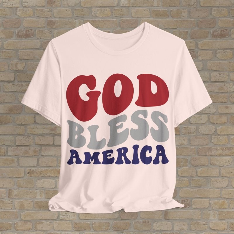 Text Only T-Shirts God Bless America Tee - Vibrant Styles