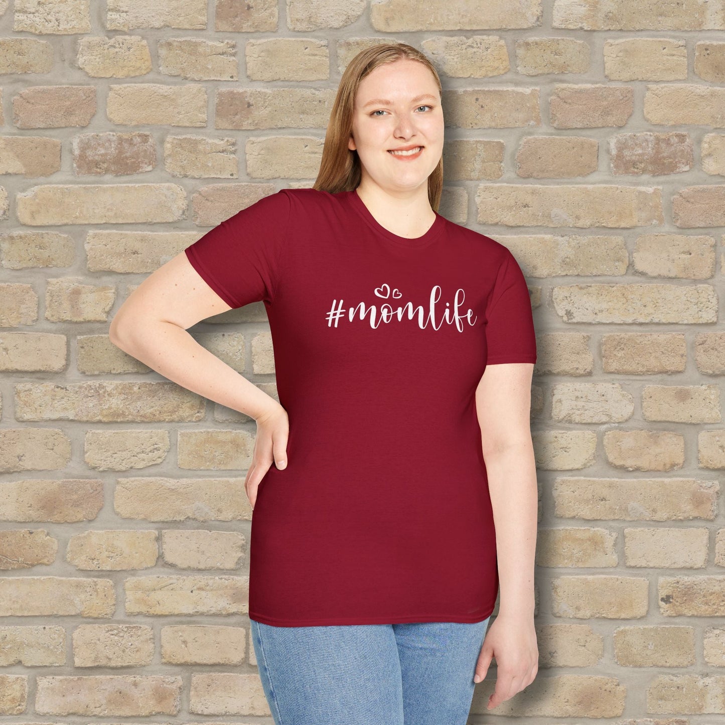 Mostly Text T-Shirts Hashtag Mom Life Tee - Vibrant Styles