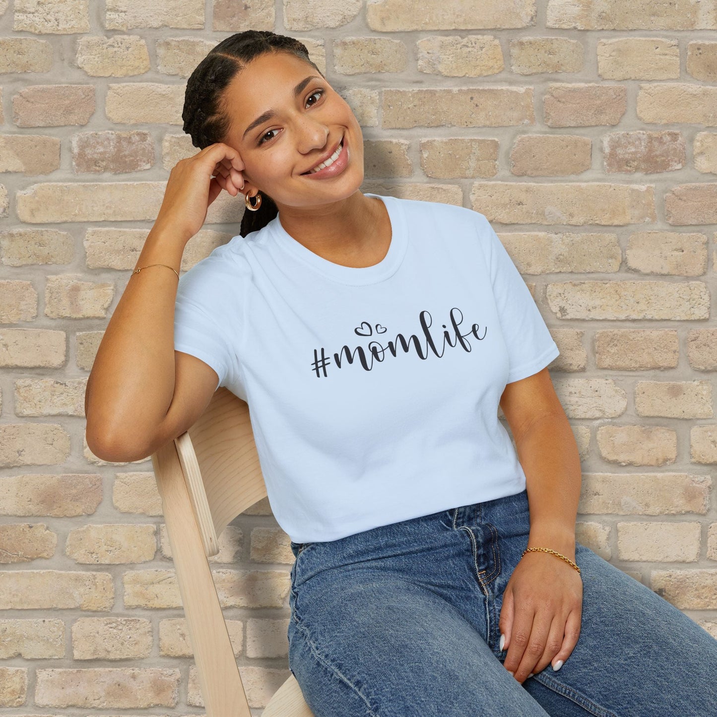 Mostly Text T-Shirts Hashtag Mom Life Tee - Vibrant Styles