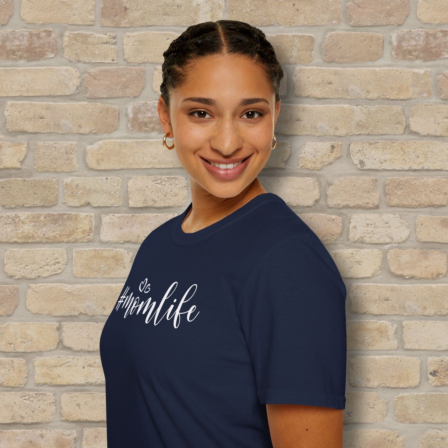 Mostly Text T-Shirts Hashtag Mom Life Tee - Vibrant Styles