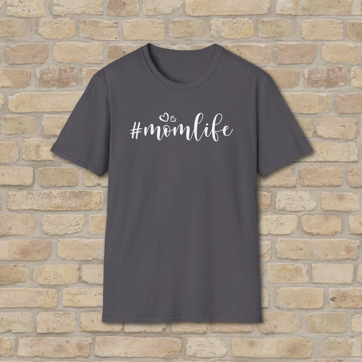 Mostly Text T-Shirts Hashtag Mom Life Tee - Vibrant Styles
