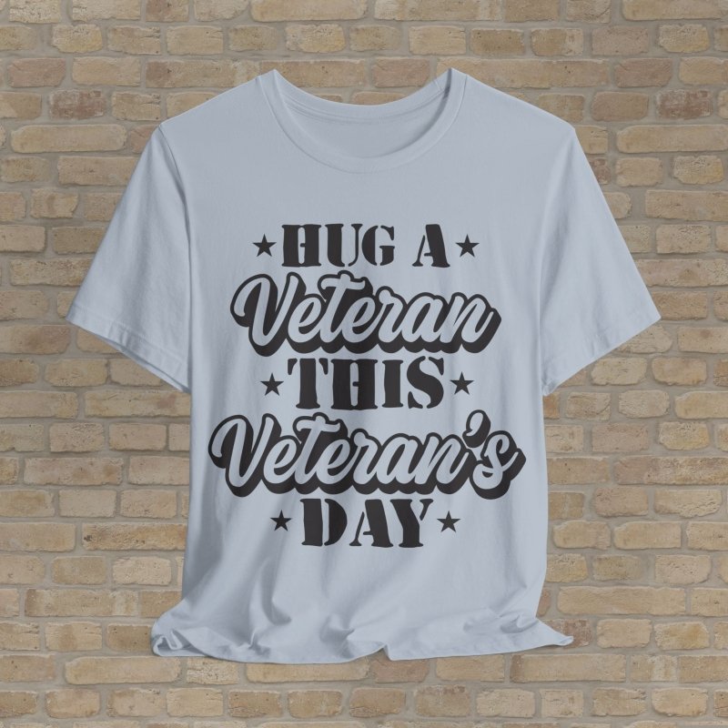 Mostly Text T-Shirts Hug A Hero Tee - Vibrant Styles