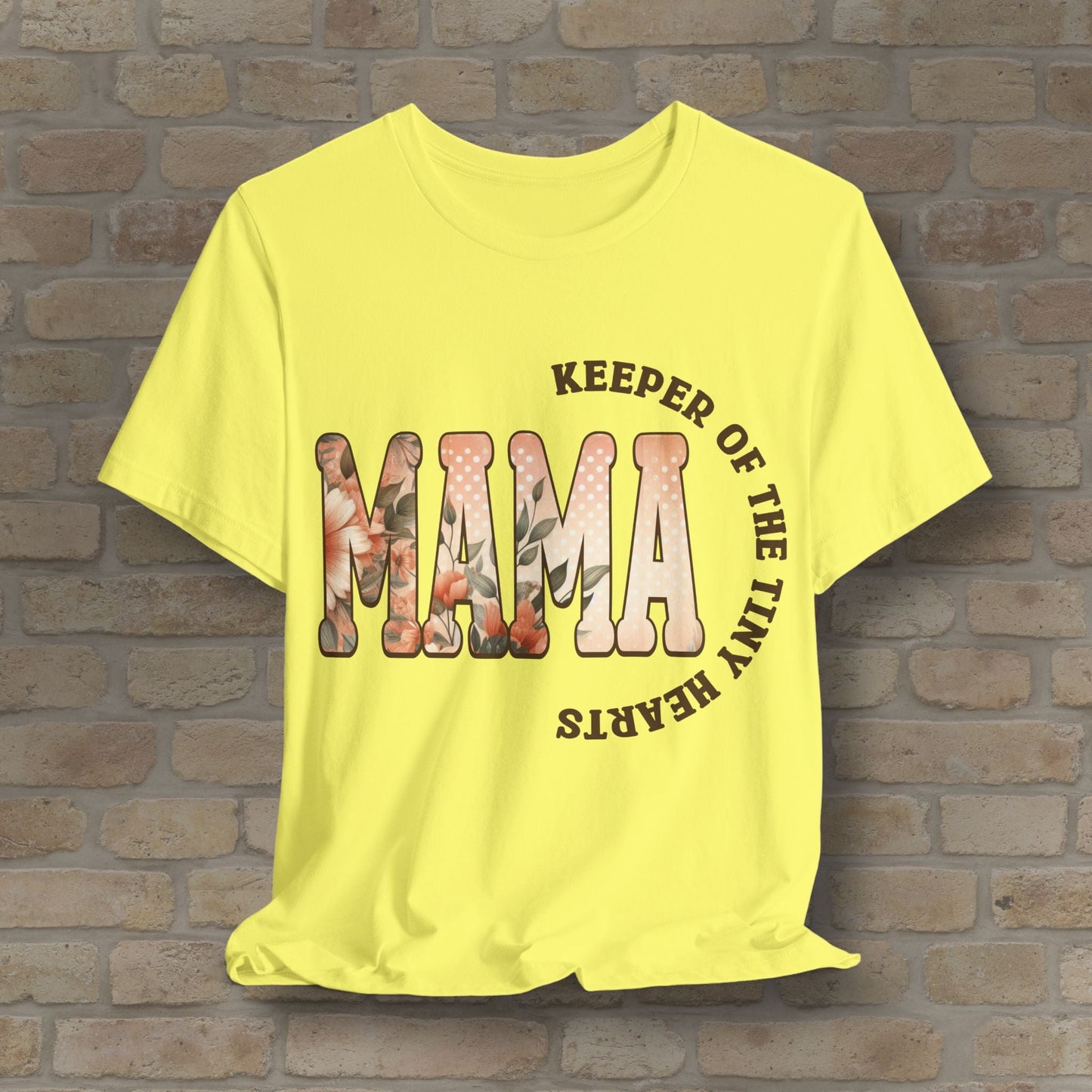 T-Shirt Keeper of the Tiny Hearts – Floral Mama Tee - Vibrant Styles