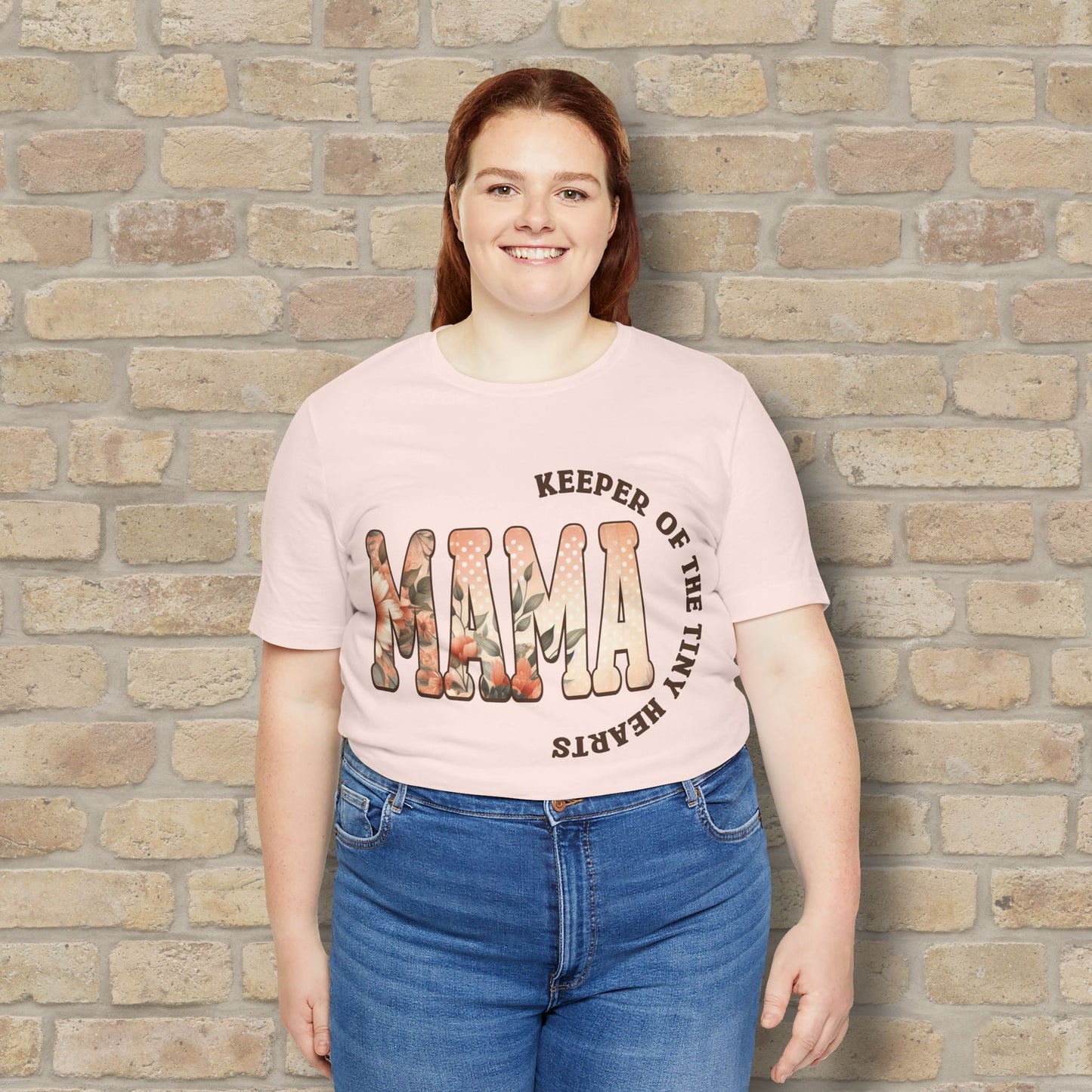 T-Shirt Keeper of the Tiny Hearts – Floral Mama Tee - Vibrant Styles