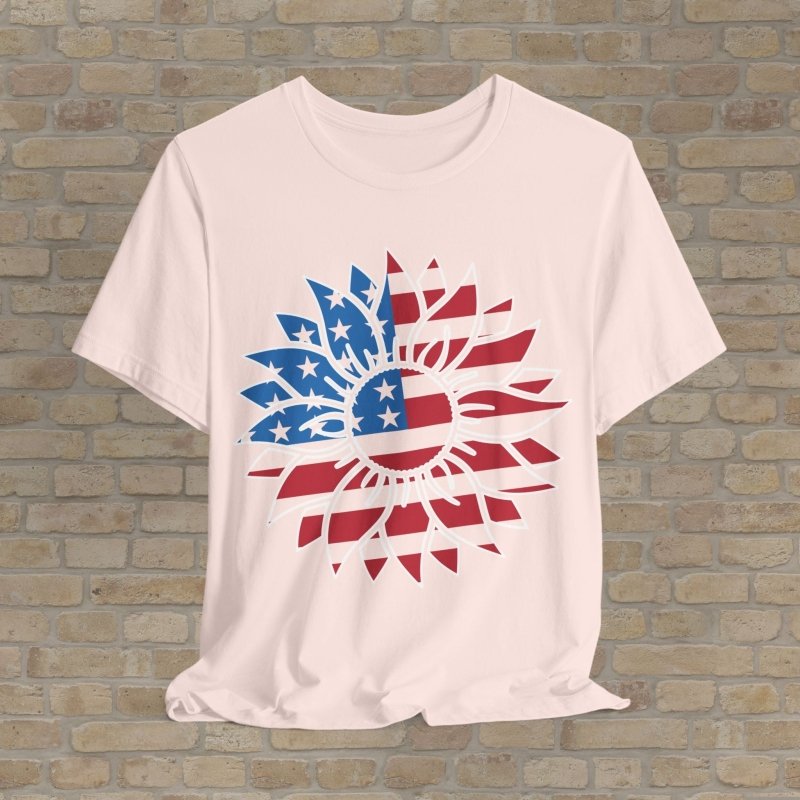 Graphic Only T-Shirt Liberty Sunflower Tee - Vibrant Styles