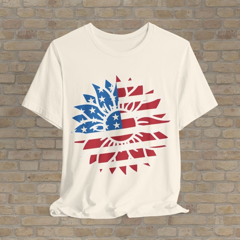 Graphic Only T-Shirt Liberty Sunflower Tee - Vibrant Styles