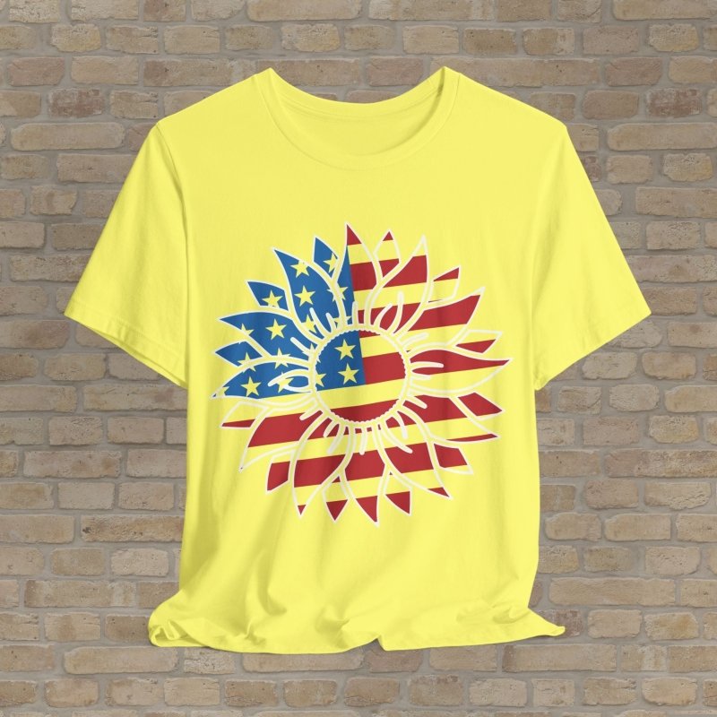 Graphic Only T-Shirt Liberty Sunflower Tee - Vibrant Styles