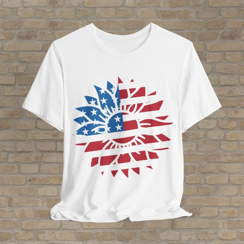 Graphic Only T-Shirt Liberty Sunflower Tee - Vibrant Styles