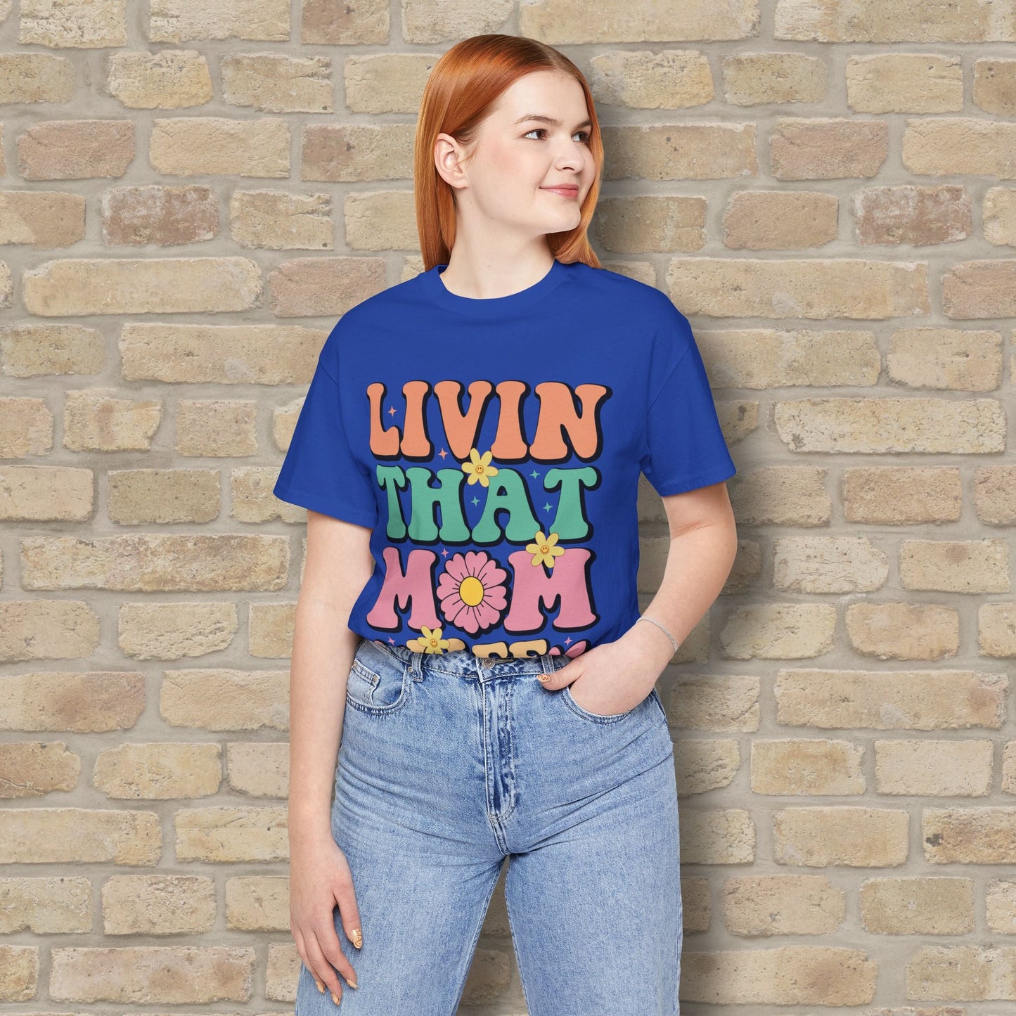 T-Shirt Livin’ That Mom Life Tee - Vibrant Styles