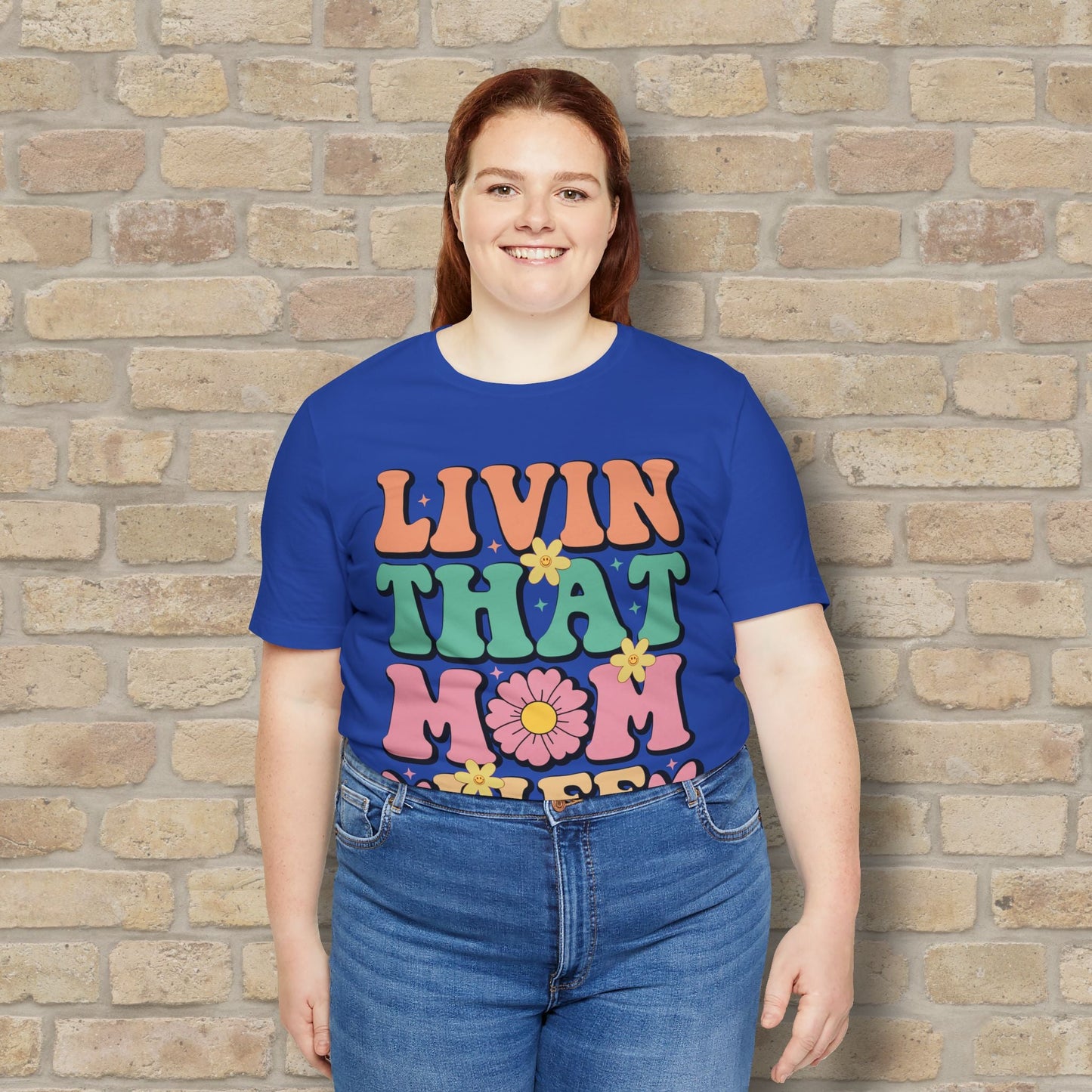 T-Shirt Livin’ That Mom Life Tee - Vibrant Styles
