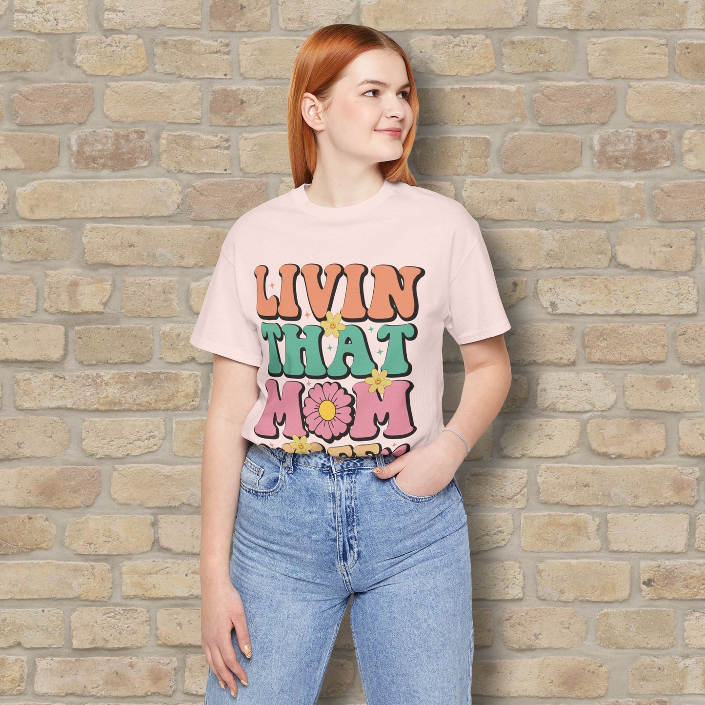 T-Shirt Livin’ That Mom Life Tee - Vibrant Styles