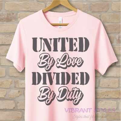 Text Only T-Shirts Love & Duty Tee - Vibrant Styles