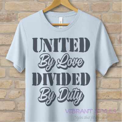 Text Only T-Shirts Love & Duty Tee - Vibrant Styles