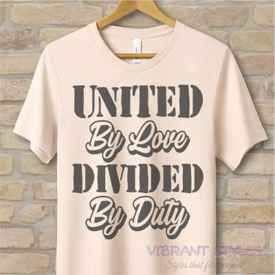 Text Only T-Shirts Love & Duty Tee - Vibrant Styles