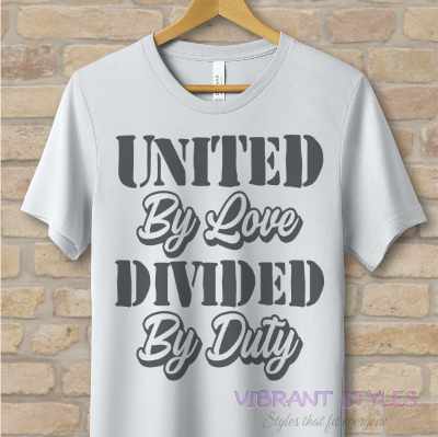 Text Only T-Shirts Love & Duty Tee - Vibrant Styles