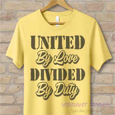 Text Only T-Shirts Love & Duty Tee - Vibrant Styles