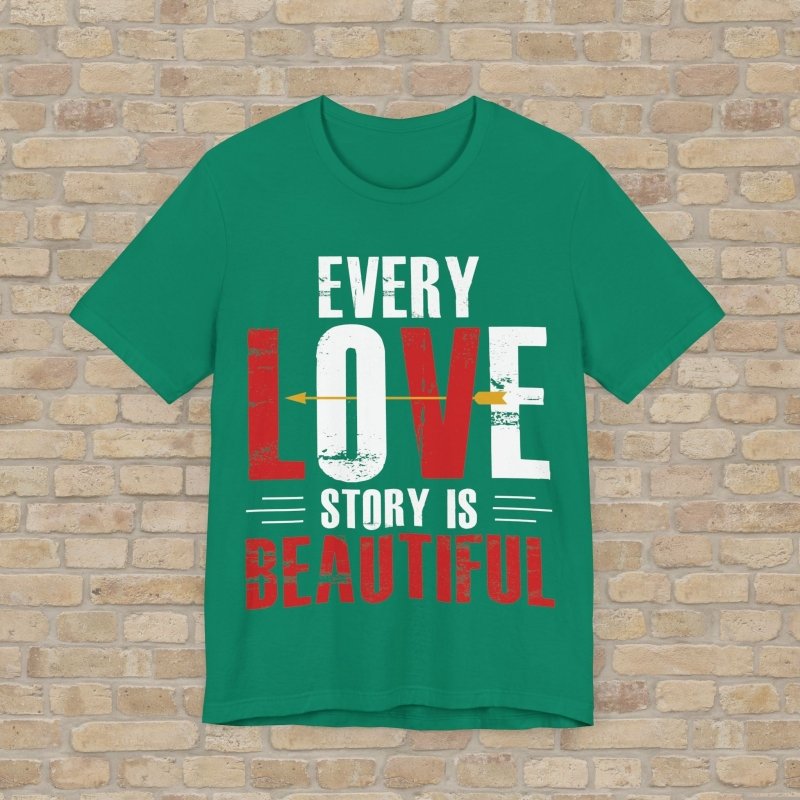 Text Only T-Shirts Love Story Tee - Vibrant Styles