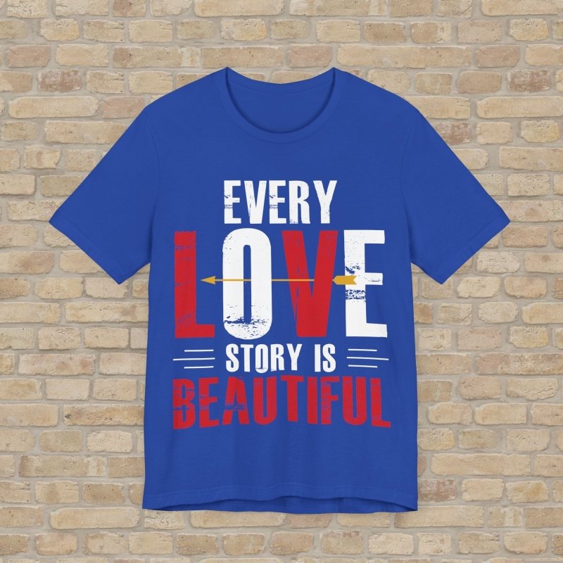 Text Only T-Shirts Love Story Tee - Vibrant Styles
