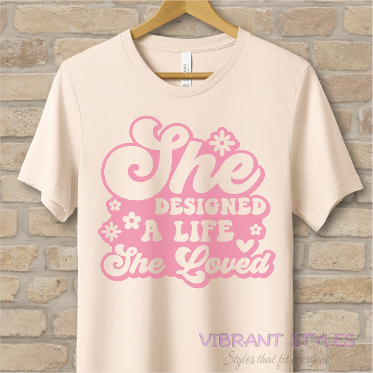Mostly Text T-Shirts Love Your Life Tee - Vibrant Styles
