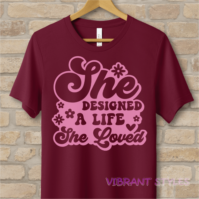 Mostly Text T-Shirts Love Your Life Tee - Vibrant Styles