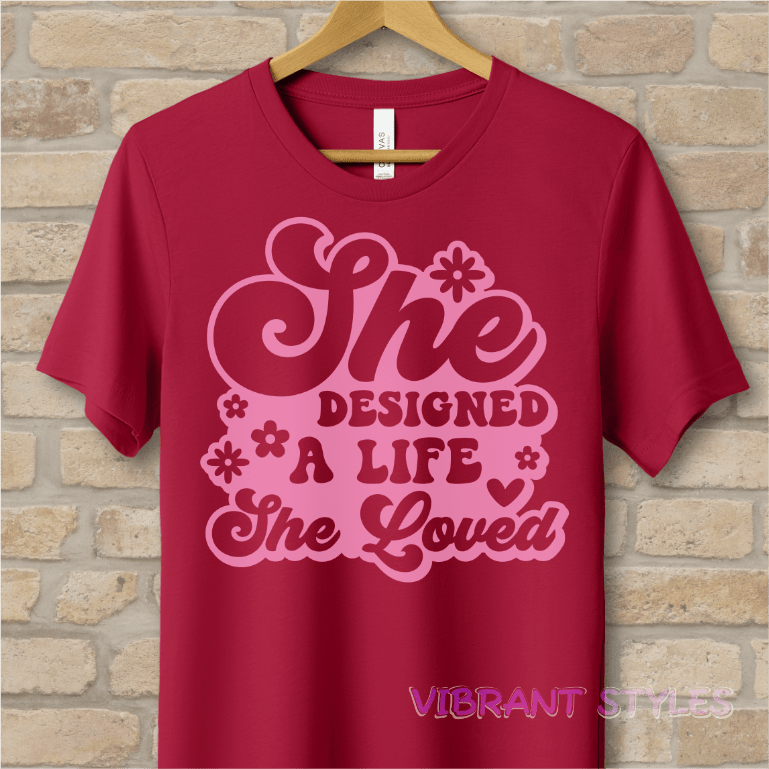 Mostly Text T-Shirts Love Your Life Tee - Vibrant Styles