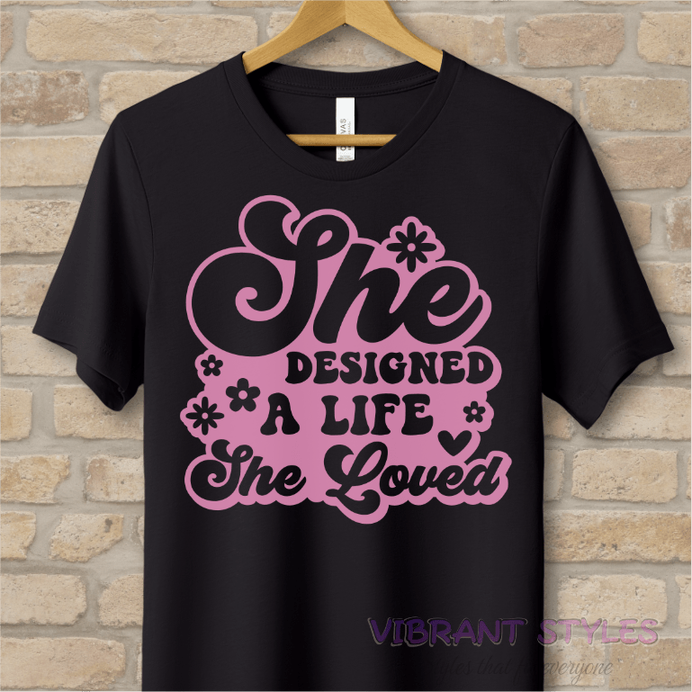 Mostly Text T-Shirts Love Your Life Tee - Vibrant Styles
