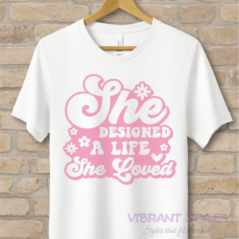 Mostly Text T-Shirts Love Your Life Tee - Vibrant Styles
