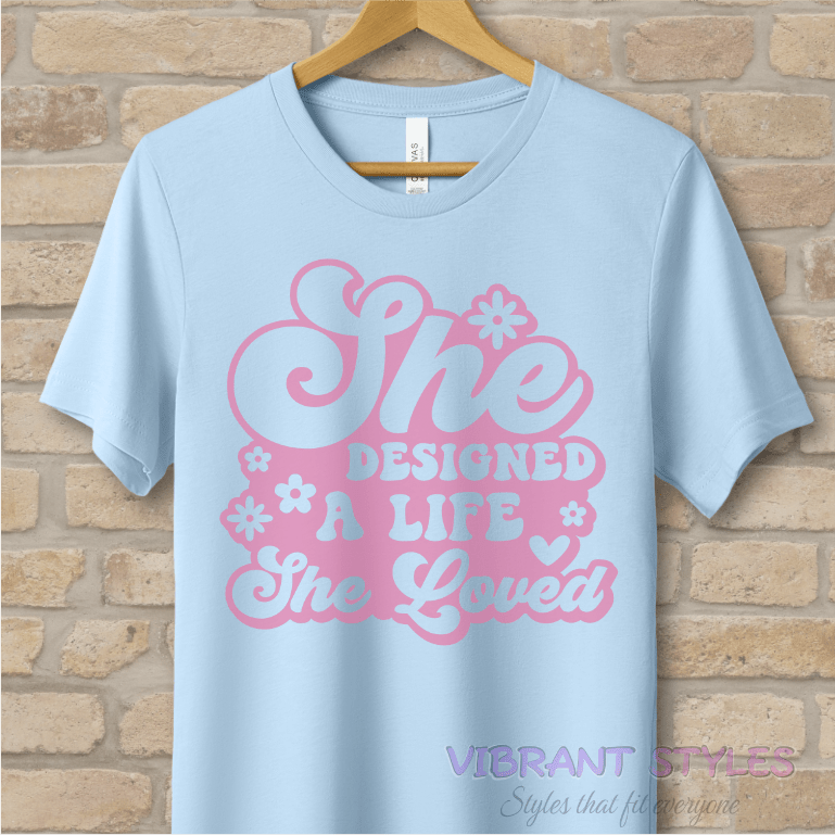 Mostly Text T-Shirts Love Your Life Tee - Vibrant Styles