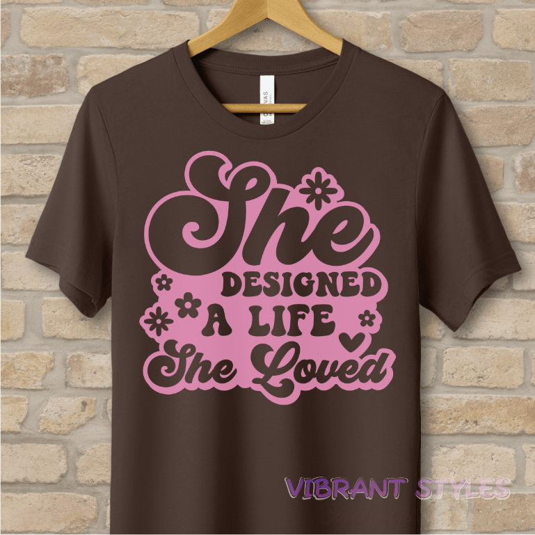 Mostly Text T-Shirts Love Your Life Tee - Vibrant Styles