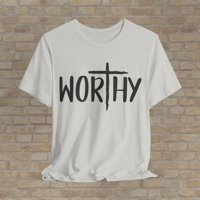 Mostly Text T-Shirts Made Worthy Tee - Vibrant Styles