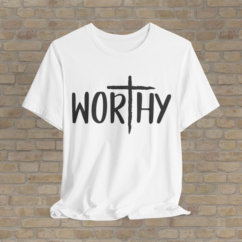 Mostly Text T-Shirts Made Worthy Tee - Vibrant Styles