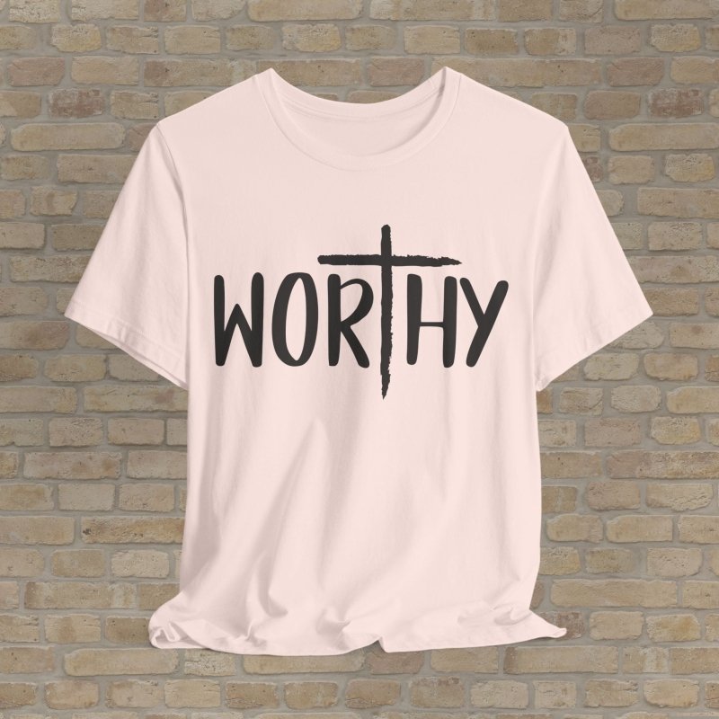 Mostly Text T-Shirts Made Worthy Tee - Vibrant Styles