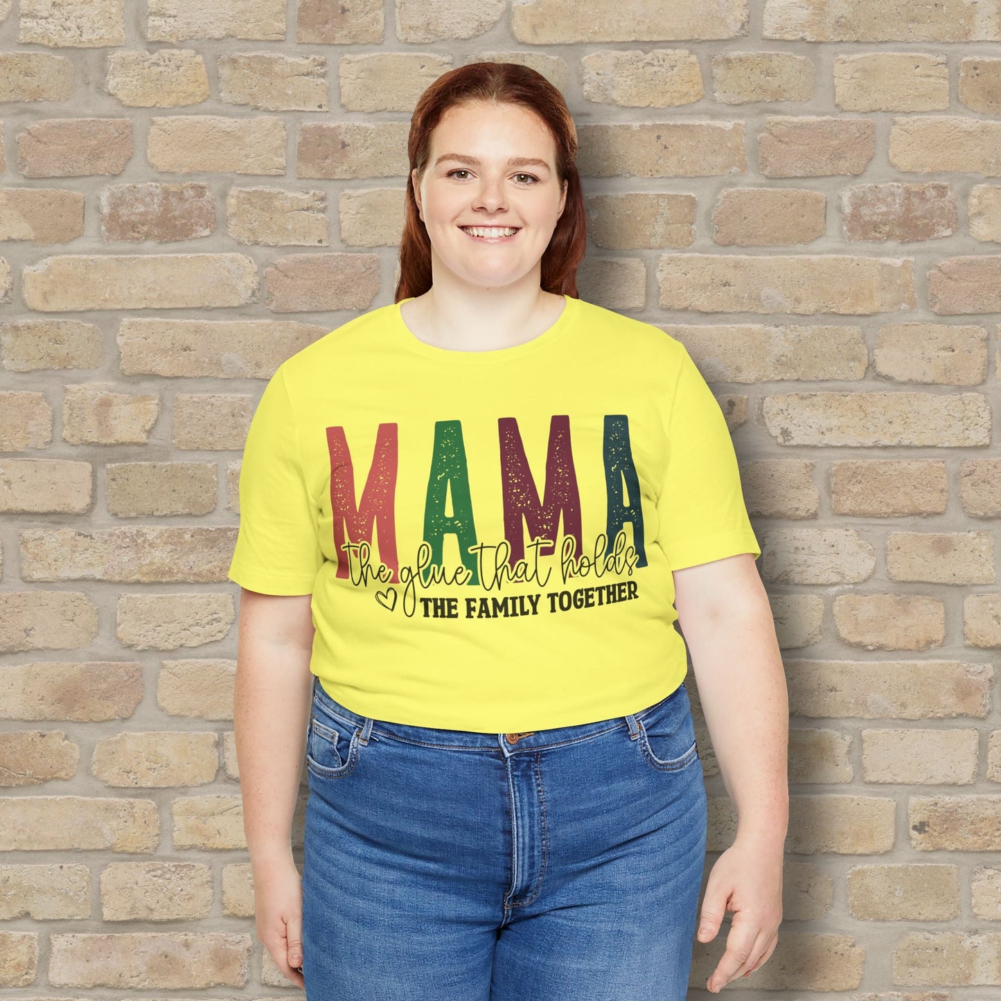 T-Shirt Mama – The Glue That Holds the Family Together Tee - Vibrant Styles