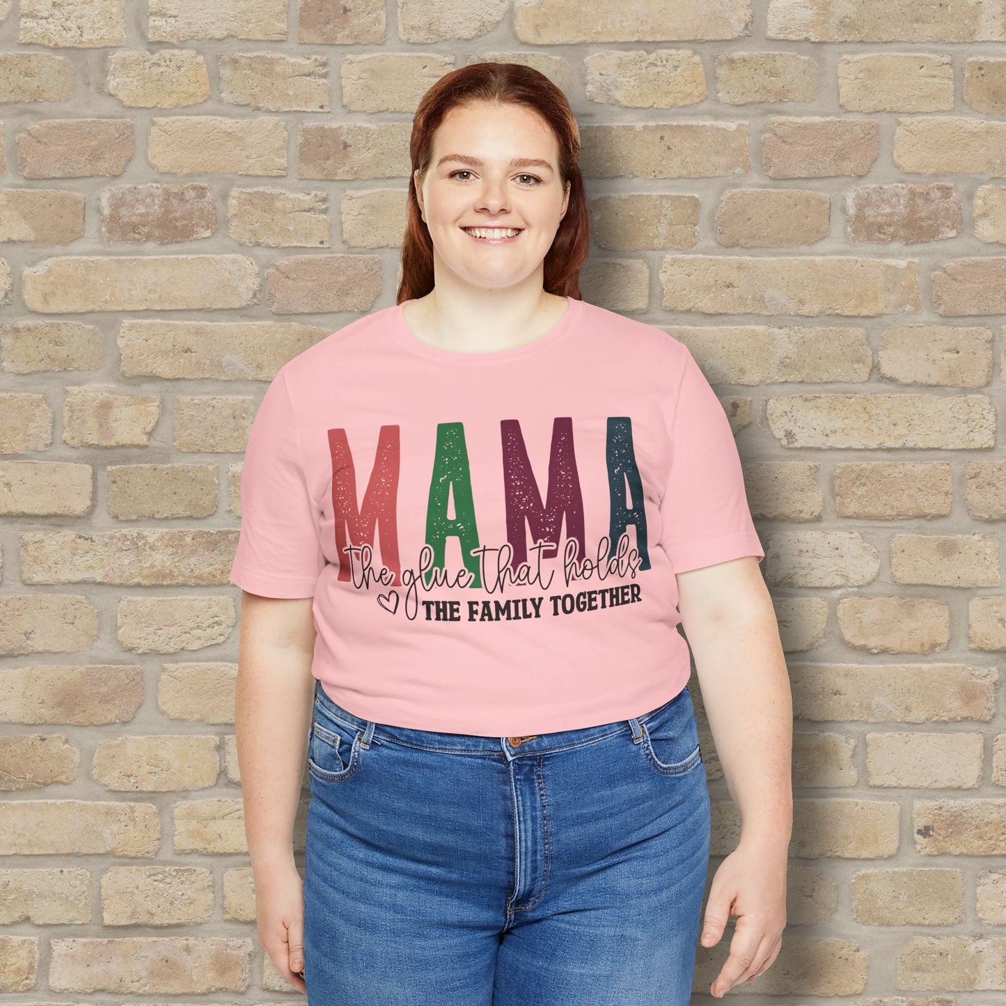 T-Shirt Mama – The Glue That Holds the Family Together Tee - Vibrant Styles