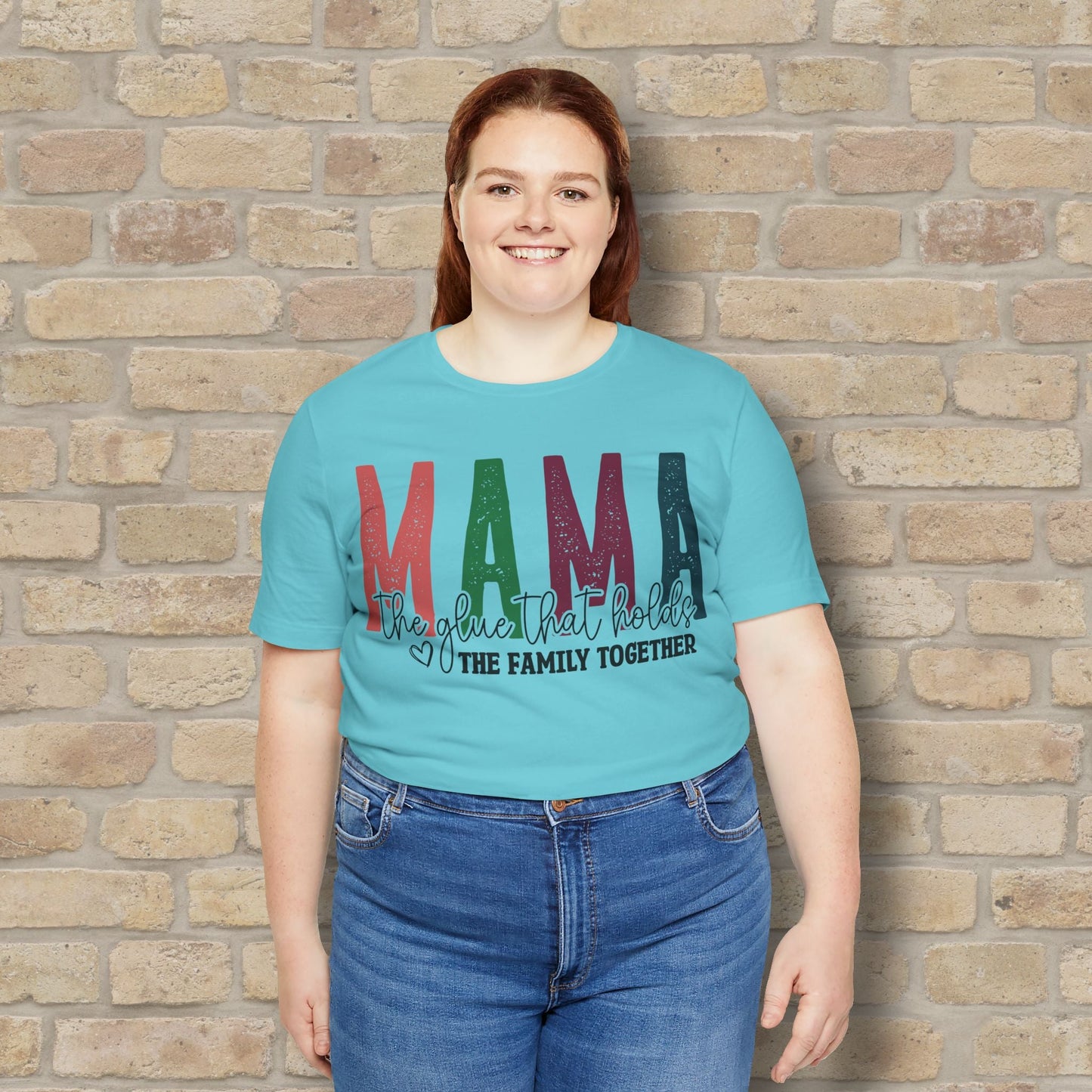 T-Shirt Mama – The Glue That Holds the Family Together Tee - Vibrant Styles