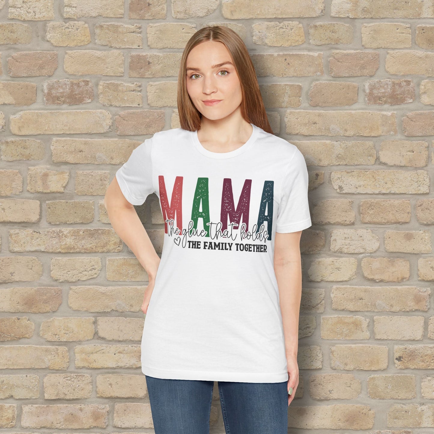 T-Shirt Mama – The Glue That Holds the Family Together Tee - Vibrant Styles