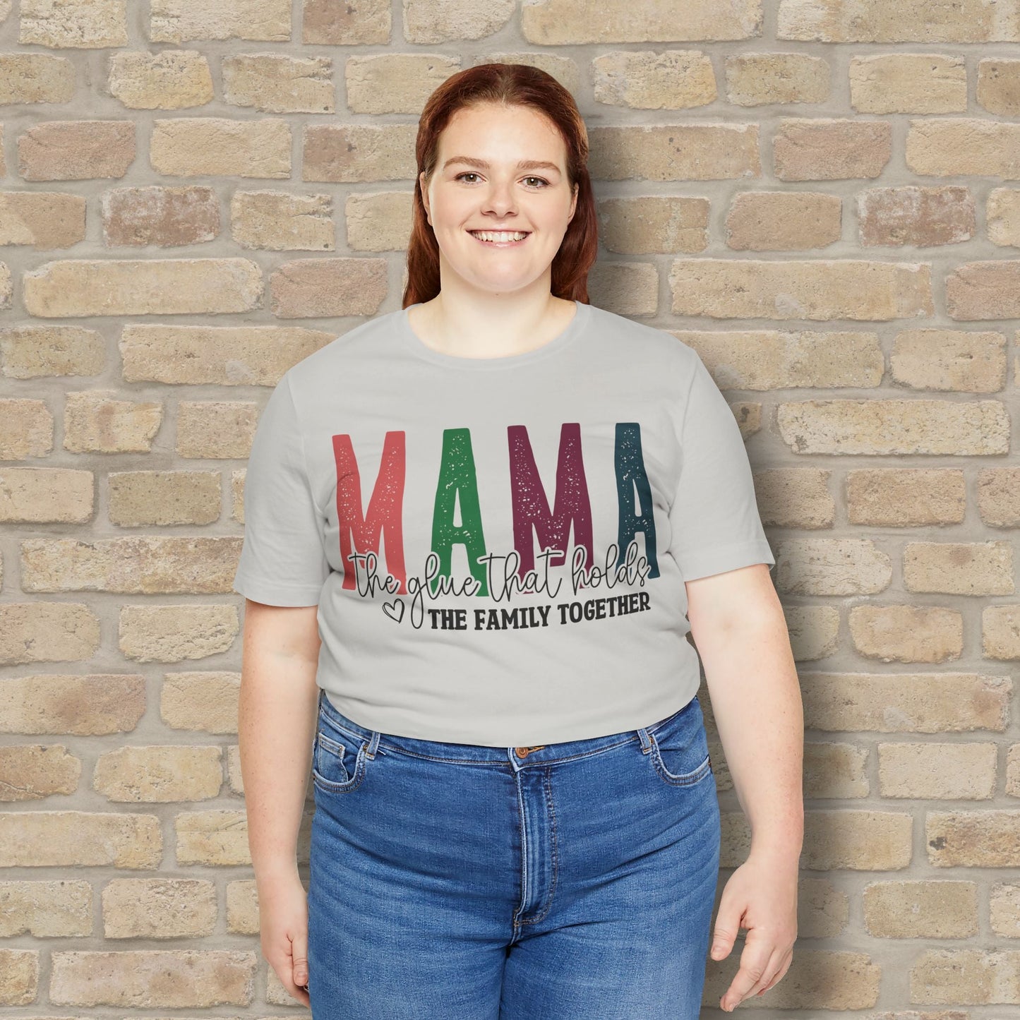 T-Shirt Mama – The Glue That Holds the Family Together Tee - Vibrant Styles