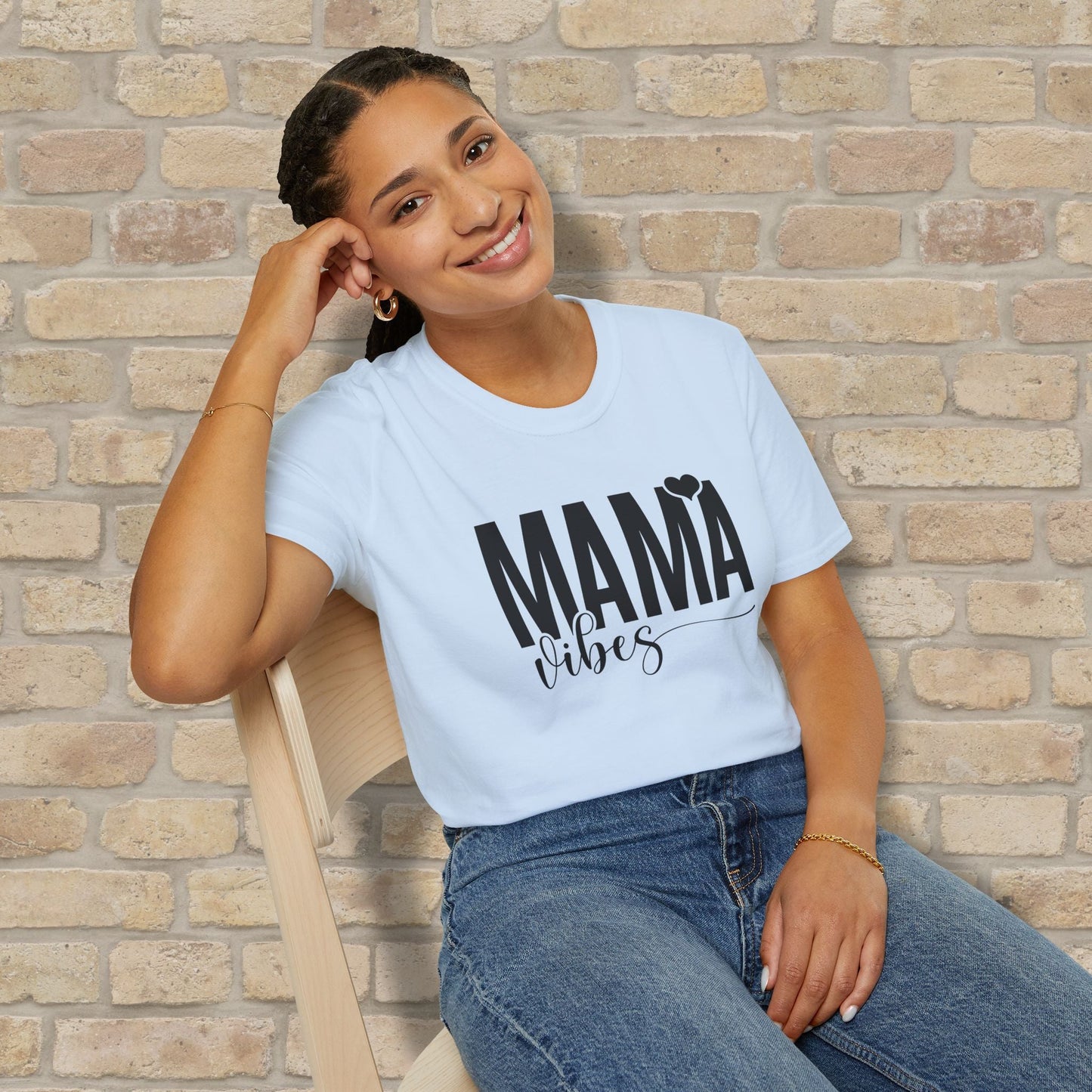 Mostly Text T-Shirts Mama Vibes Tee - Vibrant Styles