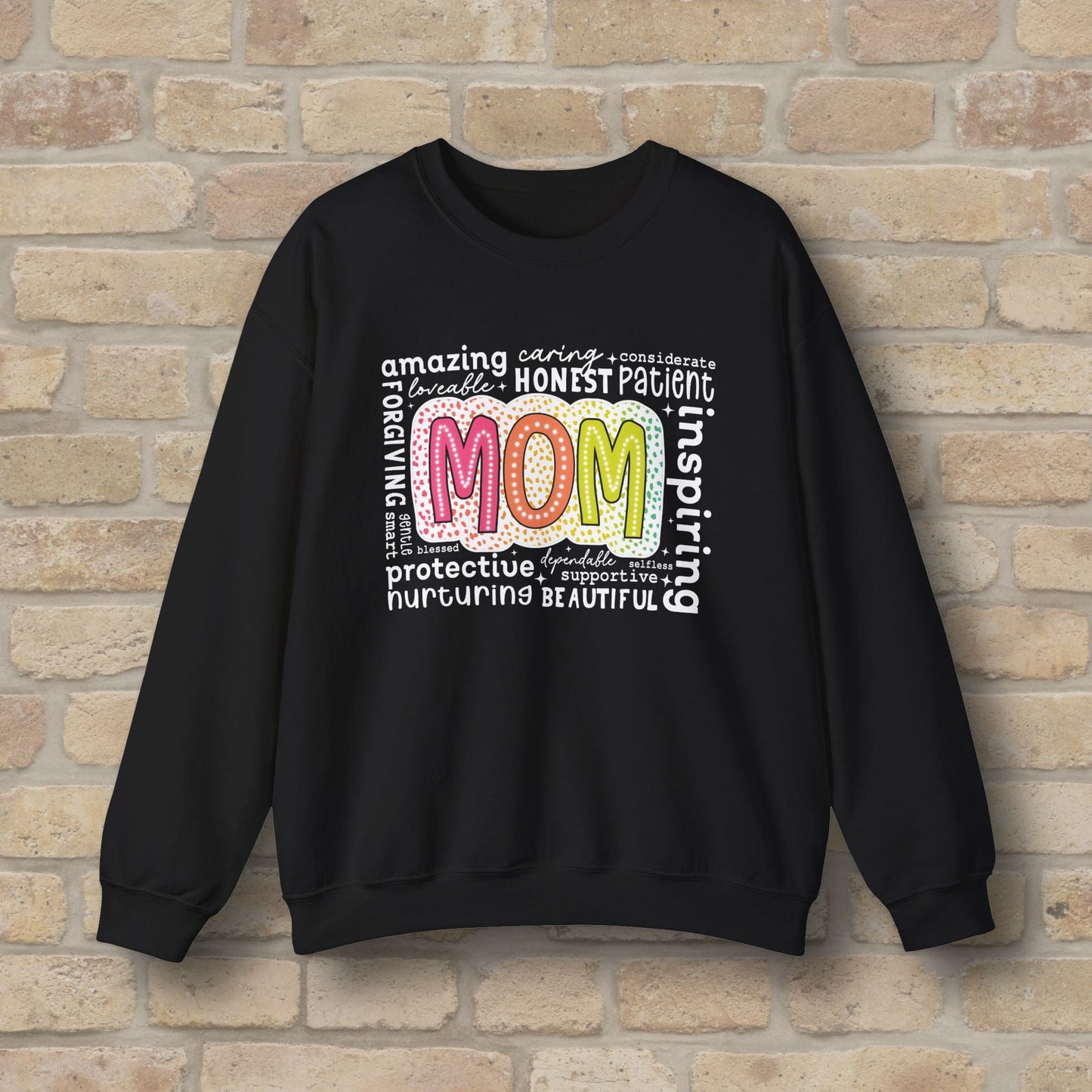 Mostly Text Mom Attributes Sweatshirt - Vibrant Styles