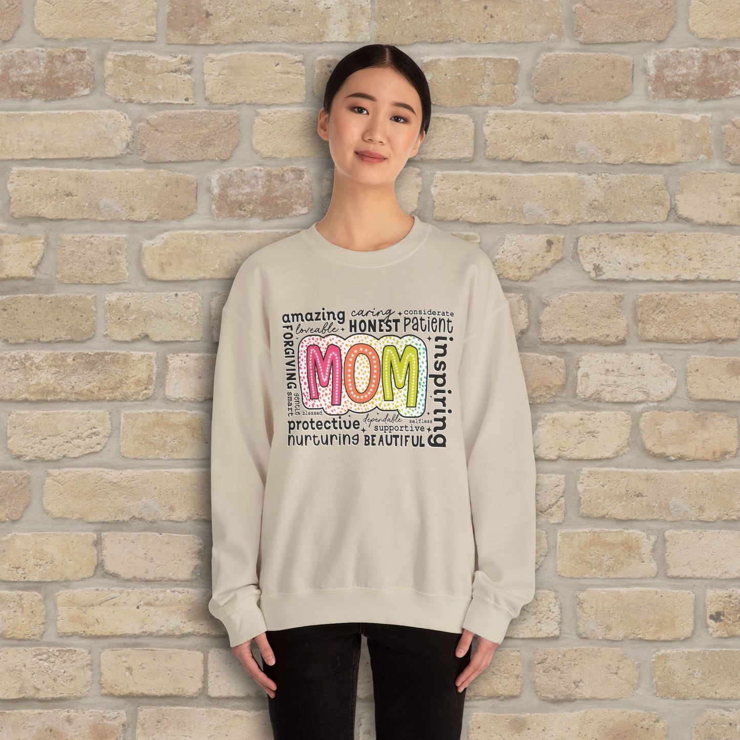Mostly Text Mom Attributes Sweatshirt - Vibrant Styles