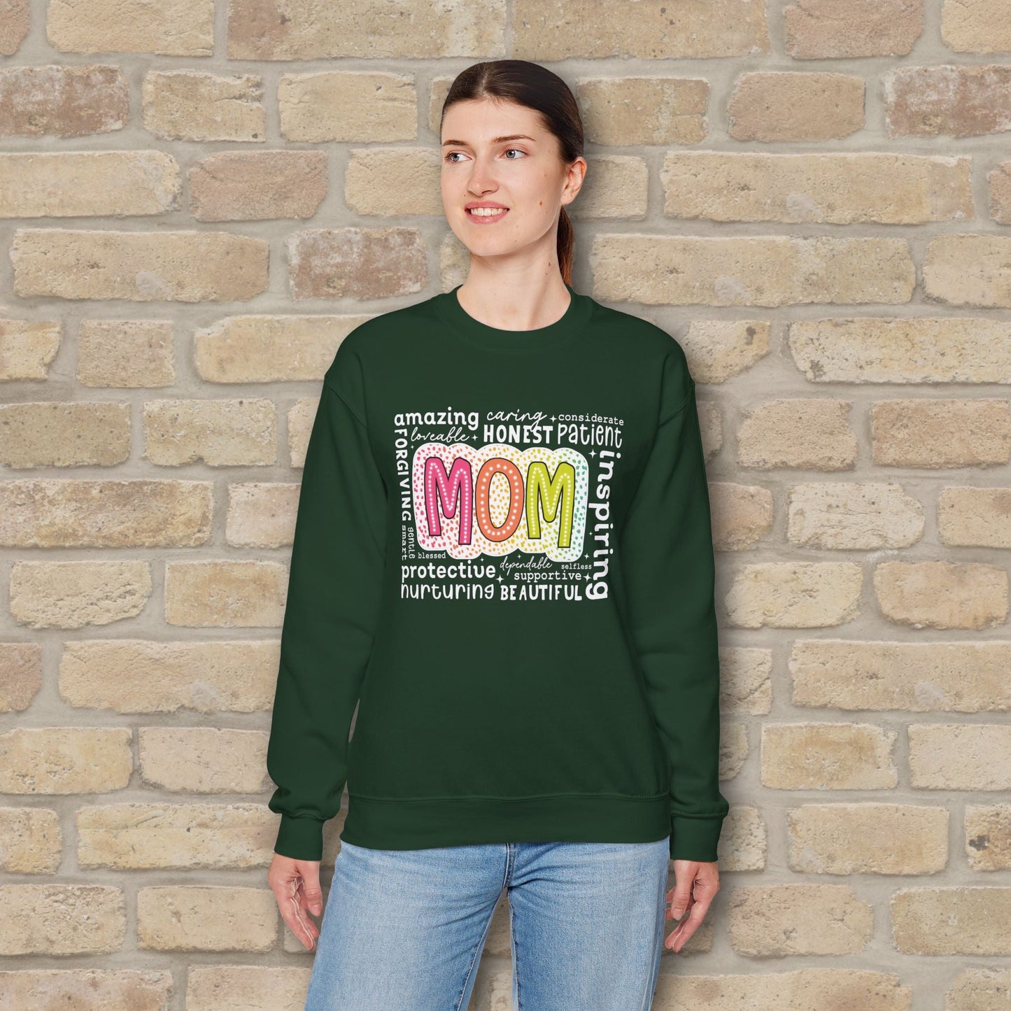 Mostly Text Mom Attributes Sweatshirt - Vibrant Styles