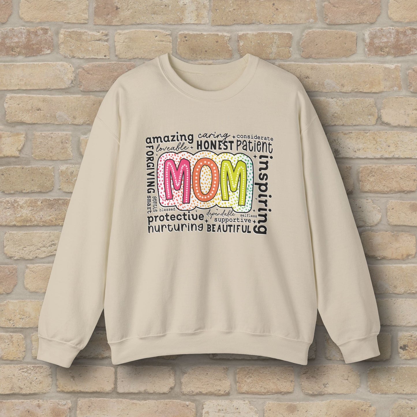 Mostly Text Mom Attributes Sweatshirt - Vibrant Styles