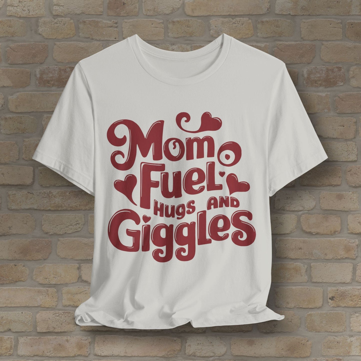 T-Shirt Mom Fuel Tee – Hugs and Giggles Edition - Vibrant Styles