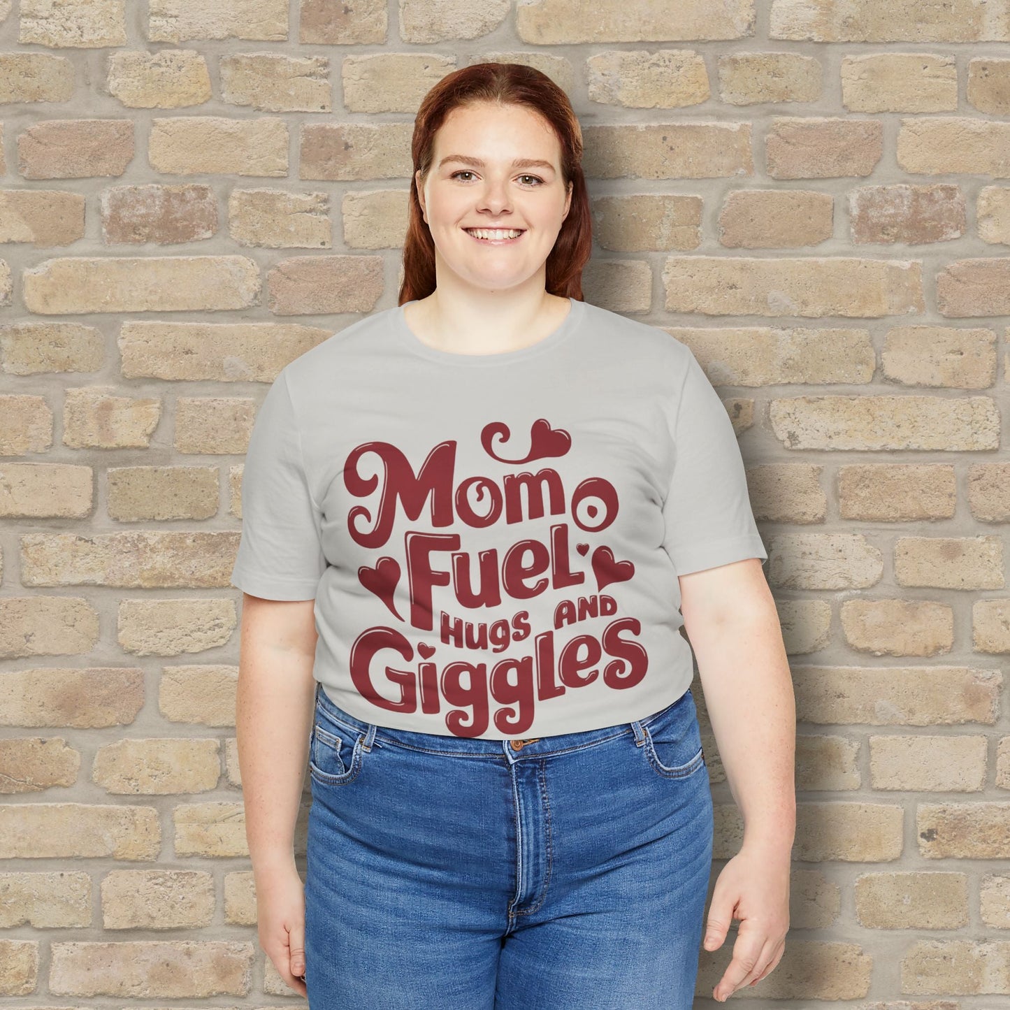 T-Shirt Mom Fuel Tee – Hugs and Giggles Edition - Vibrant Styles