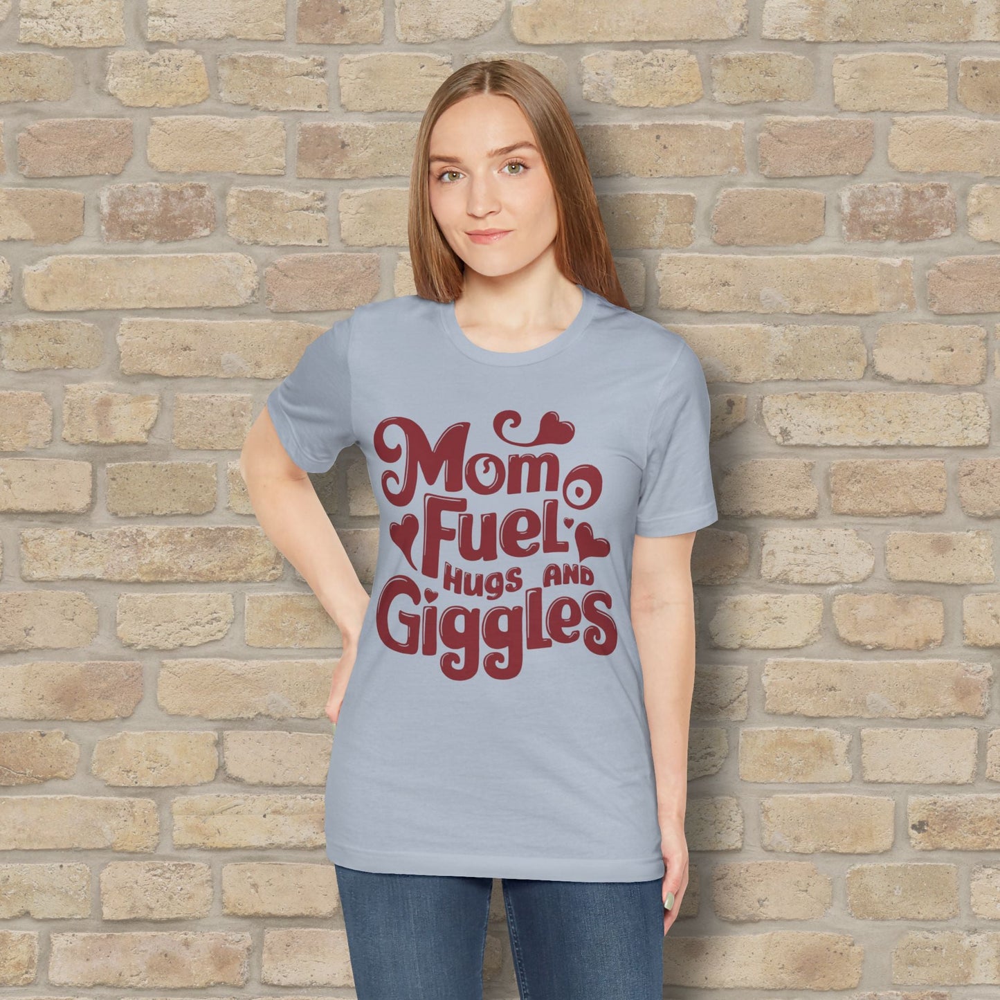 T-Shirt Mom Fuel Tee – Hugs and Giggles Edition - Vibrant Styles