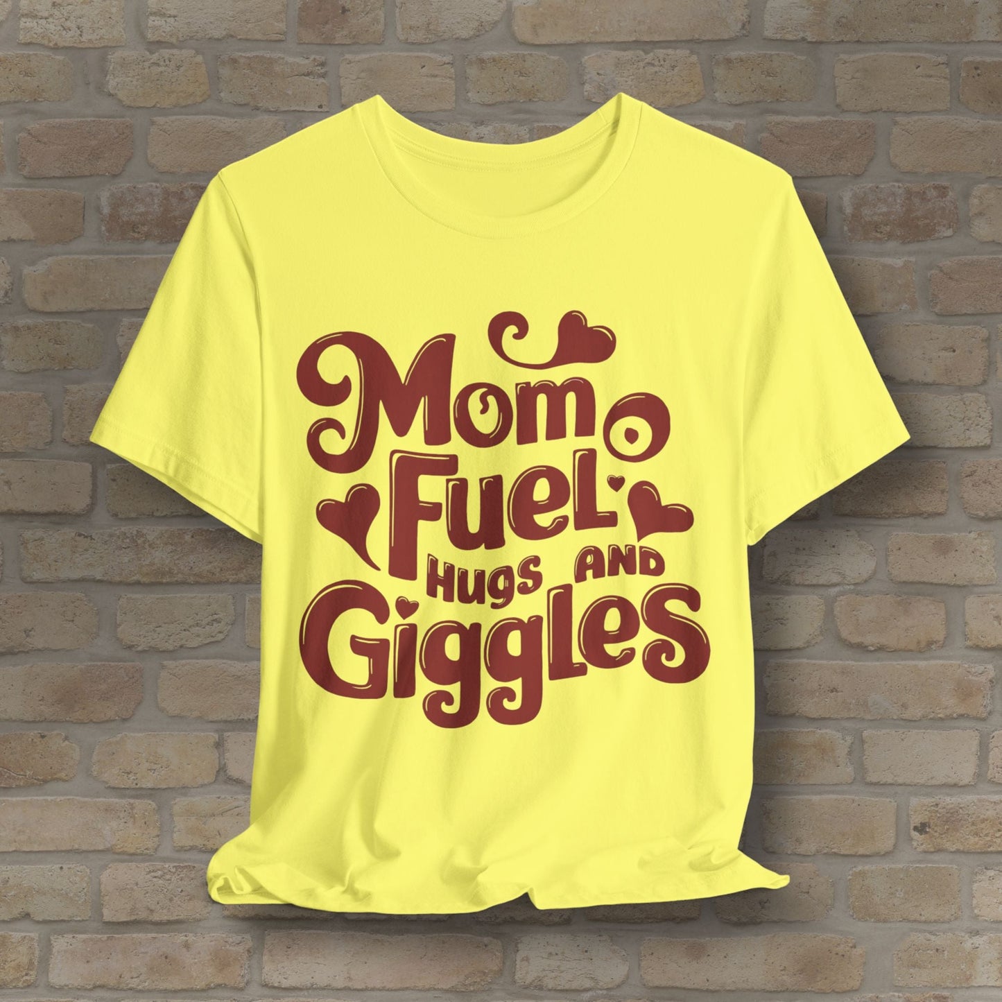 T-Shirt Mom Fuel Tee – Hugs and Giggles Edition - Vibrant Styles