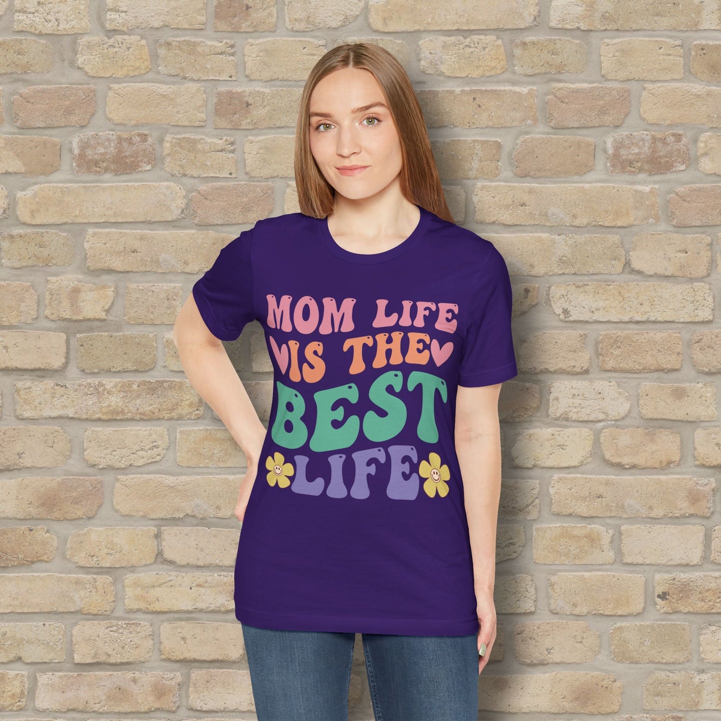 Mostly Text T-Shirts Mom Life Is the Best Life Tee - Vibrant Styles